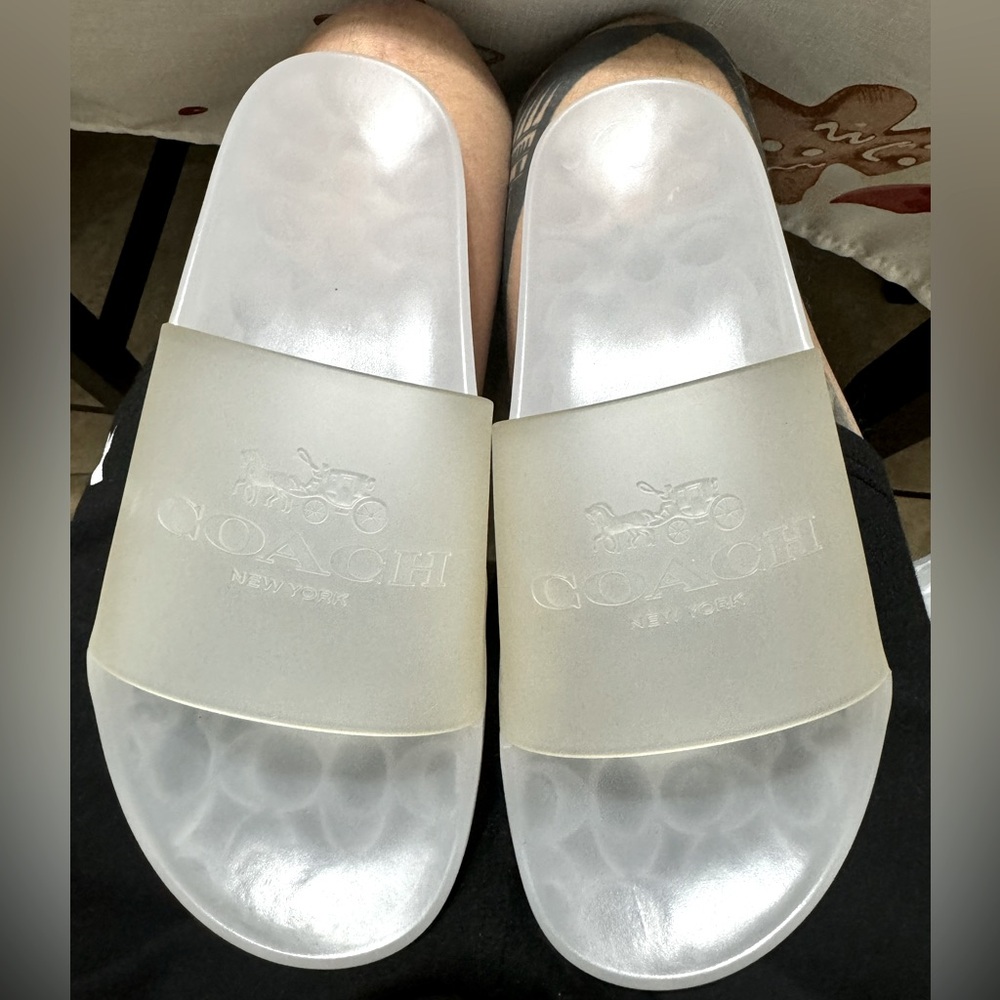 Coach plastic sandals